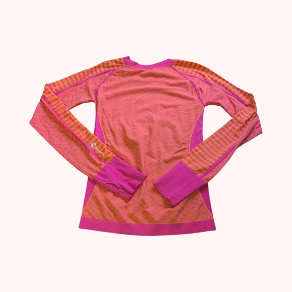 climawear Tops - Climawear Pink and Orange Thermal Layering Long Sleeve Size S/M